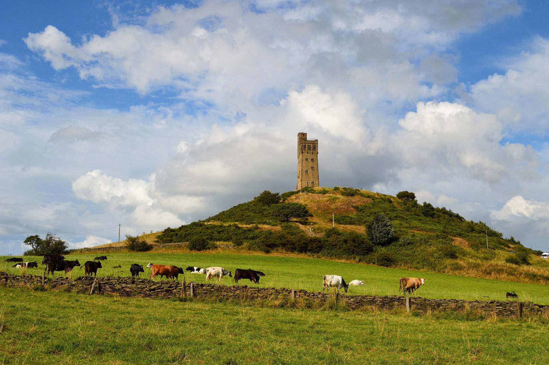 Great sky over Castle Hill by Sandie Nicholson