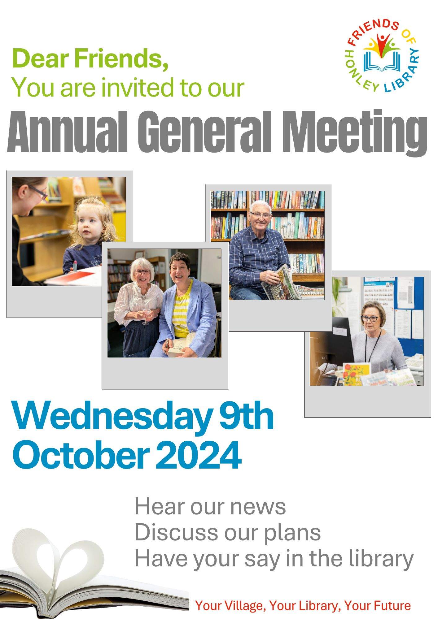 Friends of Honley Library Annual General Meeting (AGM) - Honley Village
